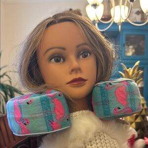 Flamingo Print Neck Pillow